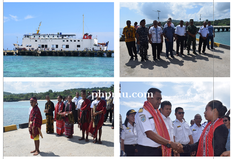 Pelayaran Perdana KM. Pulau Sabu Di Pulau Moa  Kabupaten Maluku Barat Daya